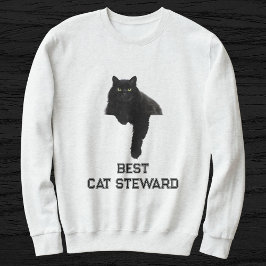 Sudadera Cute Black Cat Photo Funny Quote Personalized Pet