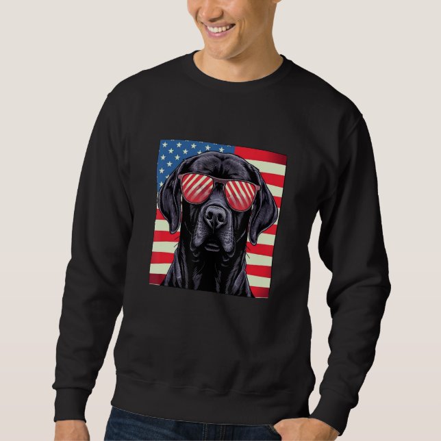 Sudadera Cute Black Lab Black Labrador Retriever Puppy Dog  (Anverso)