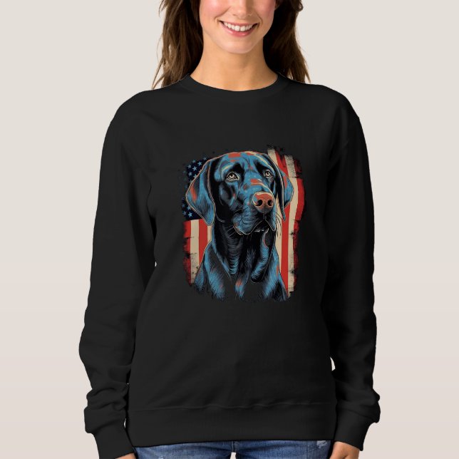 Sudadera Cute Black Lab Black Labrador Retriever Puppy Dog  (Anverso)