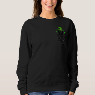 Sudadera Cute Black Lab Leprechaun en Pocket St. Patrick