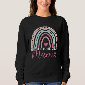 Sudadera Cute Blessed To Be Called Mama Rainbow Mom Grandma