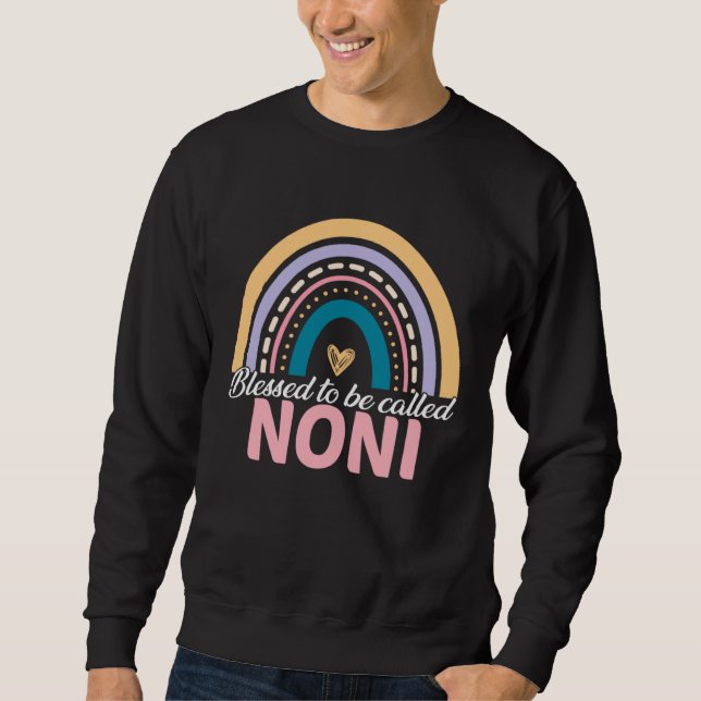 Sudadera Cute Blessed To Be Called Noni Rainbow Mother s Da (Anverso)