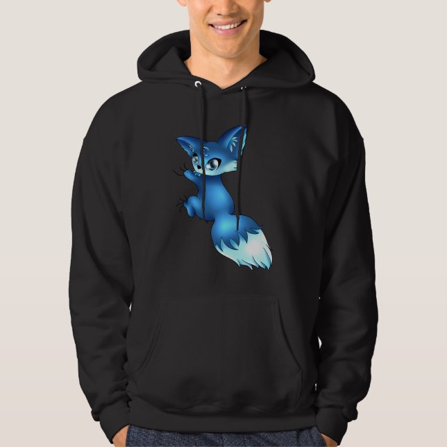 Sudadera Cute Blue Fox,   Animals (Anverso)