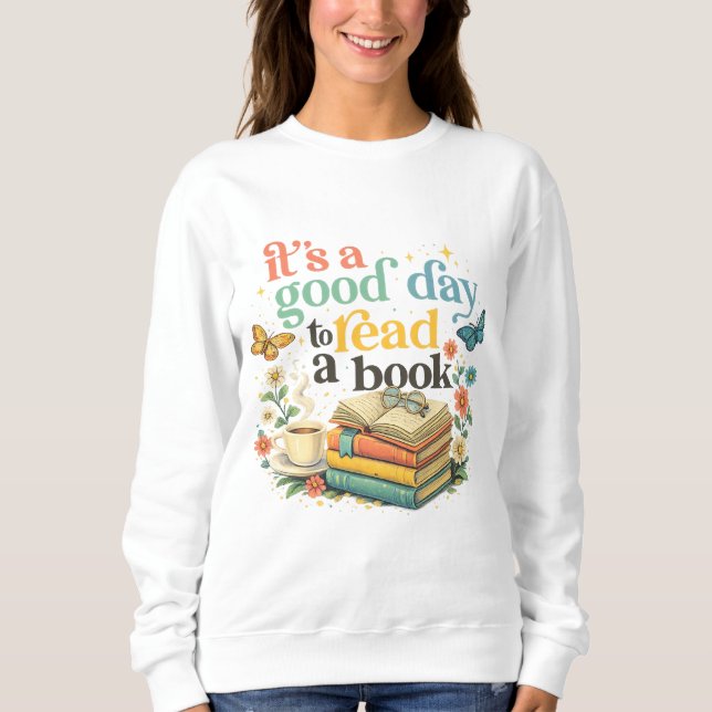 Sudadera  Cute Book Lover Graphic Tee (Anverso)