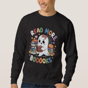 Sudadera Cute Books Ghost Leer más libros Gracioso Profesor