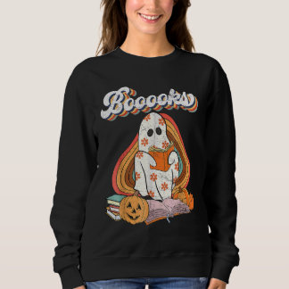 Sudadera Cute Booooks Ghost Read More Books Funny Teacher H
