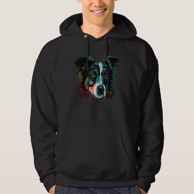 Sudadera Cute Border Collie Dog on Border Collie Lover_1 (Anverso)