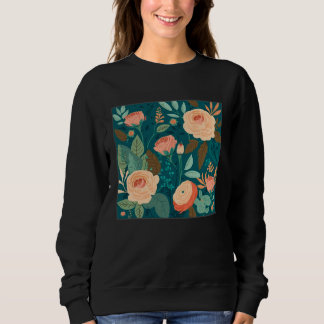 Sudadera Cute Botanical Roses Illustration Gorgeous Flower