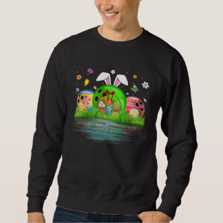 Sudadera Cute Bowling Ball Egg & Bunny Ears Happy Easter Da