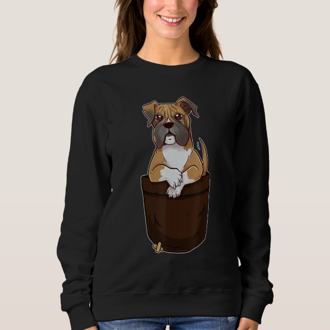 Sudadera Cute Boxer In Your Pocket Dog     Men Women (Anverso)