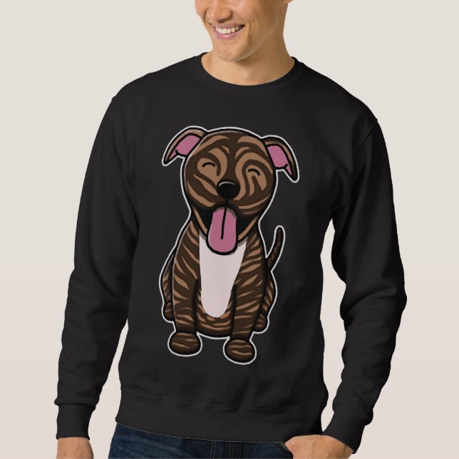 Sudadera Cute Brindle Pitbull (Anverso)