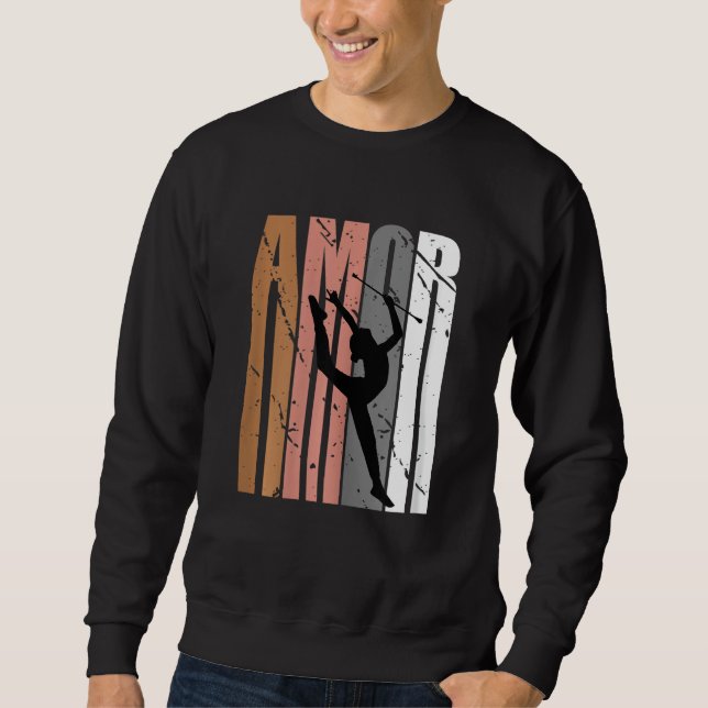 Sudadera Cute Brown Amor Life Motivational Rhythmic Gymnast (Anverso)
