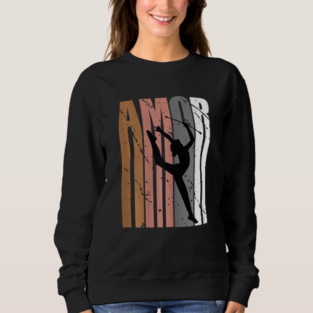 Sudadera Cute Brown Amor Life Motivational Rhythmic Gymnast (Anverso)