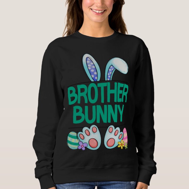 Sudadera Cute Bunny Brother Bunny Cute Easter Family Matchi (Anverso)