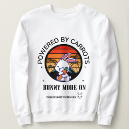 Sudadera Cute Bunny Hugging Carrot Retro Sunset T-Shirt 
