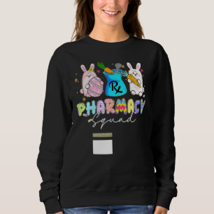 Sudadera Cute Bunny Pharmacist Pharmacit Squad Feliz Pascua
