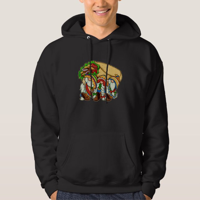 Sudadera Cute  Burrito Gnomes  Cinco de Mayo  Mexican (Anverso)
