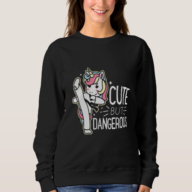 Sudadera Cute But Dangerouss Karate Taekwondo Funny For Men (Anverso)