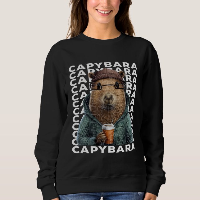 Sudadera Cute Capybara  Women Kids Capybara (Anverso)