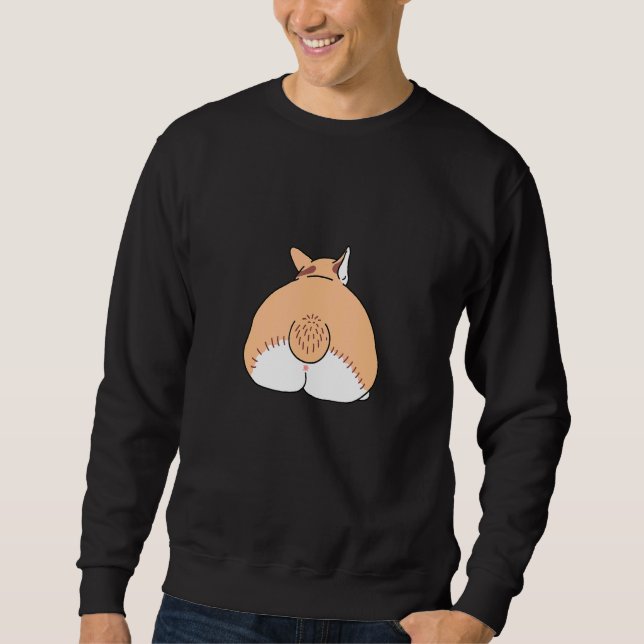 Sudadera Cute Cardigan Pembroke Welsh Corgi Butt Perro Cach (Anverso)