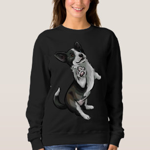 Sudadera Cute Cardigan Welsh Corgi Ladrillo Blanco Y Negro