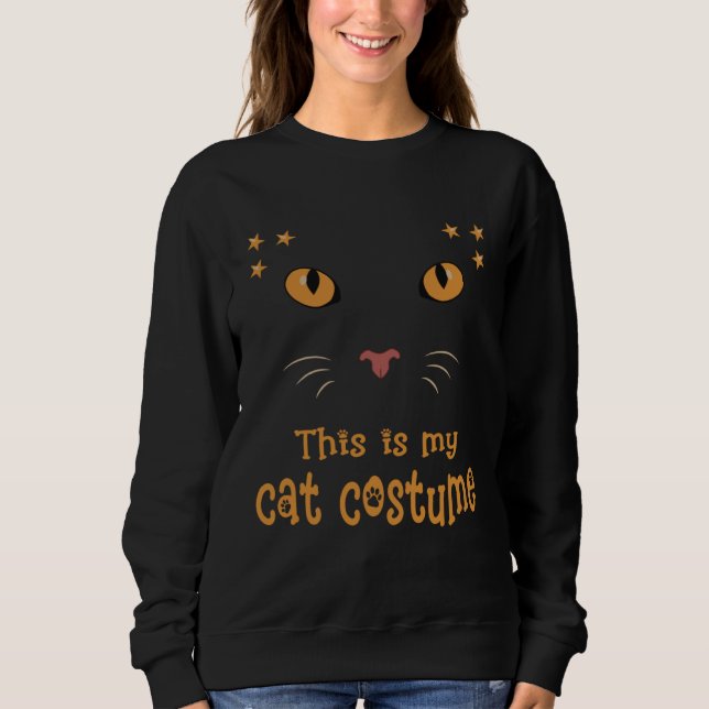 Sudadera Cute Cat Costume Face Not Only for Fancy Dress (Anverso)
