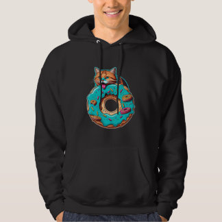 Sudadera Cute Cat Donut Graphic Tees Men Women Boys Girls