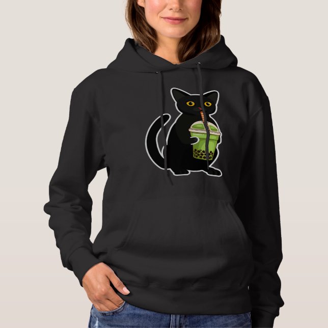 Sudadera Cute Cat Drinking Tea  Tea  Costume Tea (Anverso)