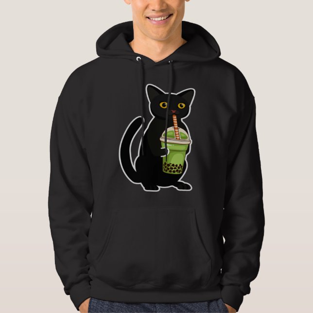 Sudadera Cute Cat Drinking Tea  Tea  Costume Tea (Anverso)