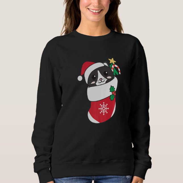 Sudadera Cute Cat For Christmas Cat  4 (Anverso)