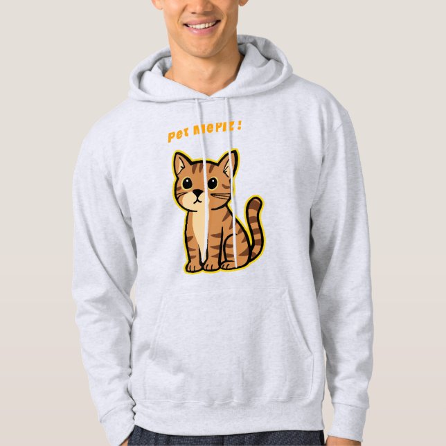 Sudadera Cute Cat Hoodie - Gatito gracioso para los amantes (Anverso)