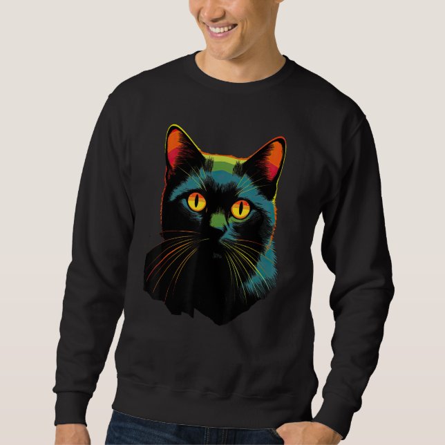 Sudadera cute Cat in Front of Rainbow cats  catowner 18 (Anverso)