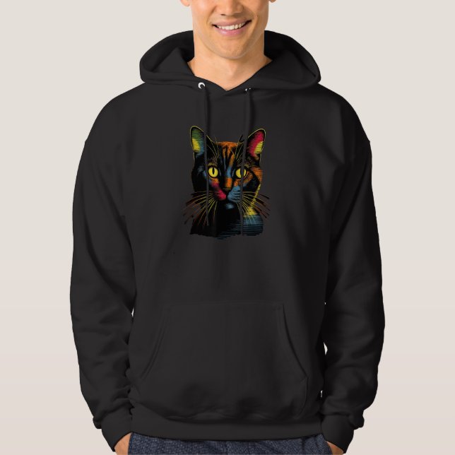 Sudadera cute Cat in Front of Rainbow cats  catowner 19 (Anverso)