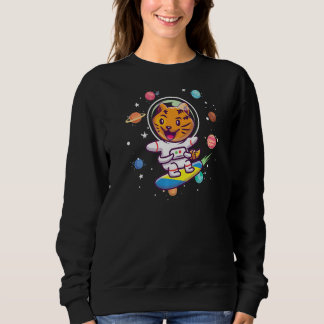 Sudadera Cute Cat in Space - Funny Space Cat Graphic Premiu