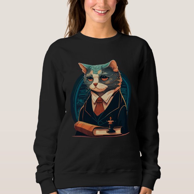 Sudadera Cute cat moments Beautiful cat patterns for cat    (Anverso)