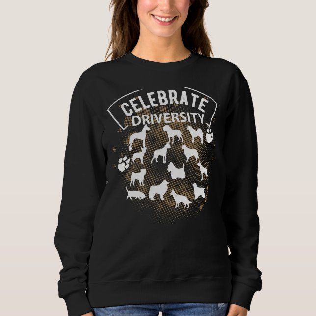 Sudadera Cute Celebra A Los Perros Diversas Razas De Perro  (Anverso)