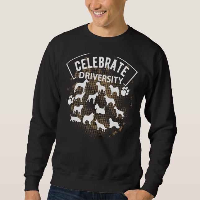 Sudadera Cute Celebra A Los Perros Diversas Razas De Perro  (Anverso)
