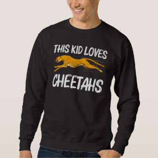 Sudadera Cute Cheetah For Kids Boys African Safari Wildlife