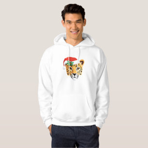Sudadera Cute Cheetah Safari Santa Navidades