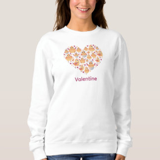 Sudadera Cute Chick Corazón Día de San Valentín