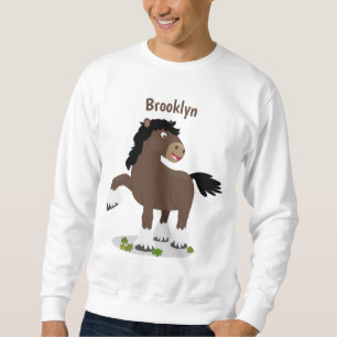 Sudadera Cute Clydesdale personalizado de caballo ilustraci