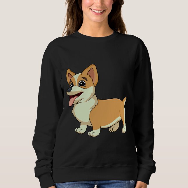 Sudadera Cute Corgi (Anverso)
