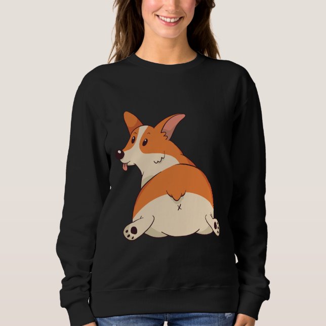 Sudadera Cute Corgi 1222 (Anverso)