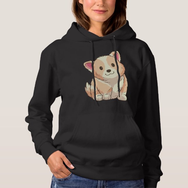 Sudadera Cute Corgi 163 (Anverso)
