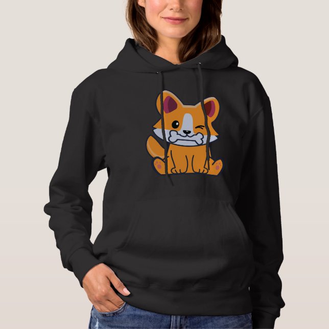 Sudadera Cute Corgi 391 (Anverso)