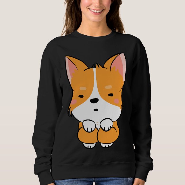 Sudadera Cute Corgi 740 (Anverso)