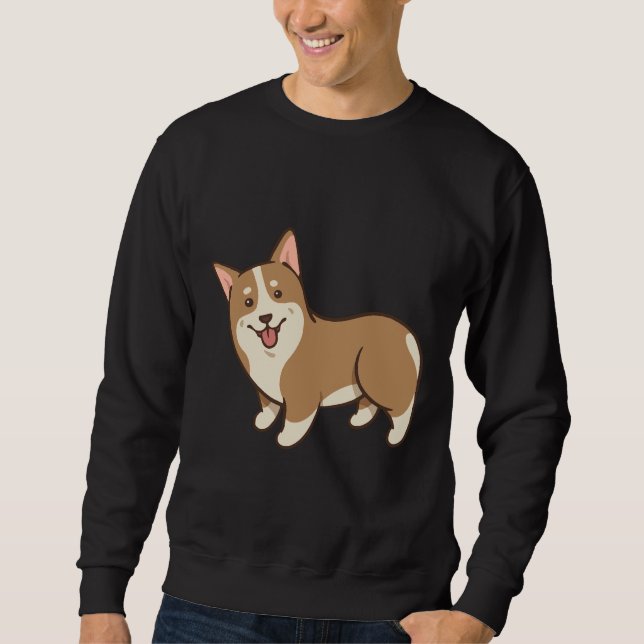 Sudadera Cute Corgi 893 (Anverso)