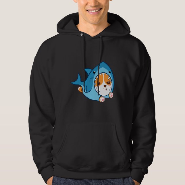 Sudadera Cute Corgi Shark (Anverso)