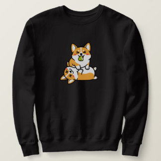Sudadera Cute Corgi with Pear on Tired Corgi Funny Dog Art