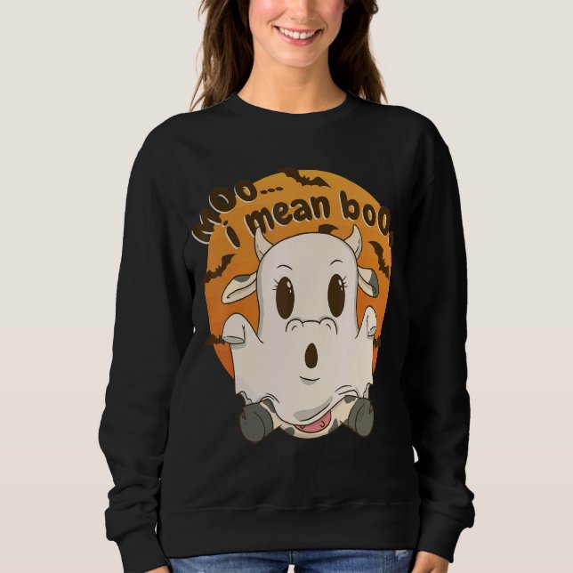Sudadera Cute Cow Halloween (Anverso)